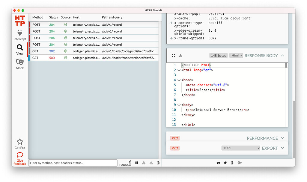 Hitting 500 error from the codegen endpoint - Issues - Plasmic Community