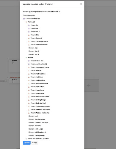 Error encountered while importing new project version - Issues ...